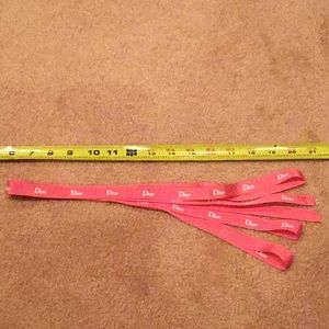 Over 110in pink gold glitter Dior ribbon